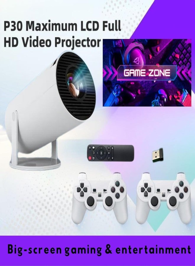 Drumstone (𝟏𝟓 𝐘𝐞𝐚𝐫𝐬 𝐖𝐚𝐫𝐫𝐚𝐧𝐭𝐲) All-in-One WiFi Retro Game Console with Built-in HD Projector - Wireless Gaming System with Classic Games, Remote Control & Seamless Plug-and-Play Fun - Image 2
